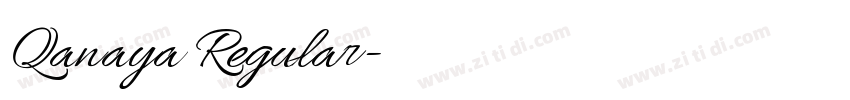 Qanaya Regular字体转换